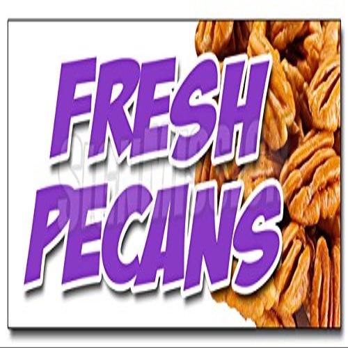 36" Fresh Pecans Decal Sticker Nuts Southern Georgia shelled Gifts Healthy