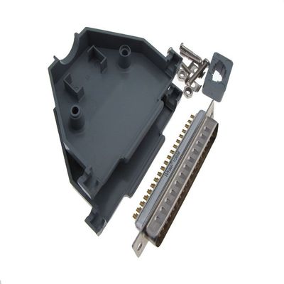DB37 Male D-Sub connector w/Two Piece Backshells Hoods
