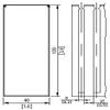 12 Pack of 1 1/2x4 Inch, 2m Open Slot Wiring Duct/Cable Raceway with Cover, UL/CE Listed - White view 2