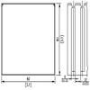 12 Pack of 3x3x78 Inch(80mmx80mmx2m) Open Slot Wiring Duct/Cable Raceway with Cover Lid - White view 2