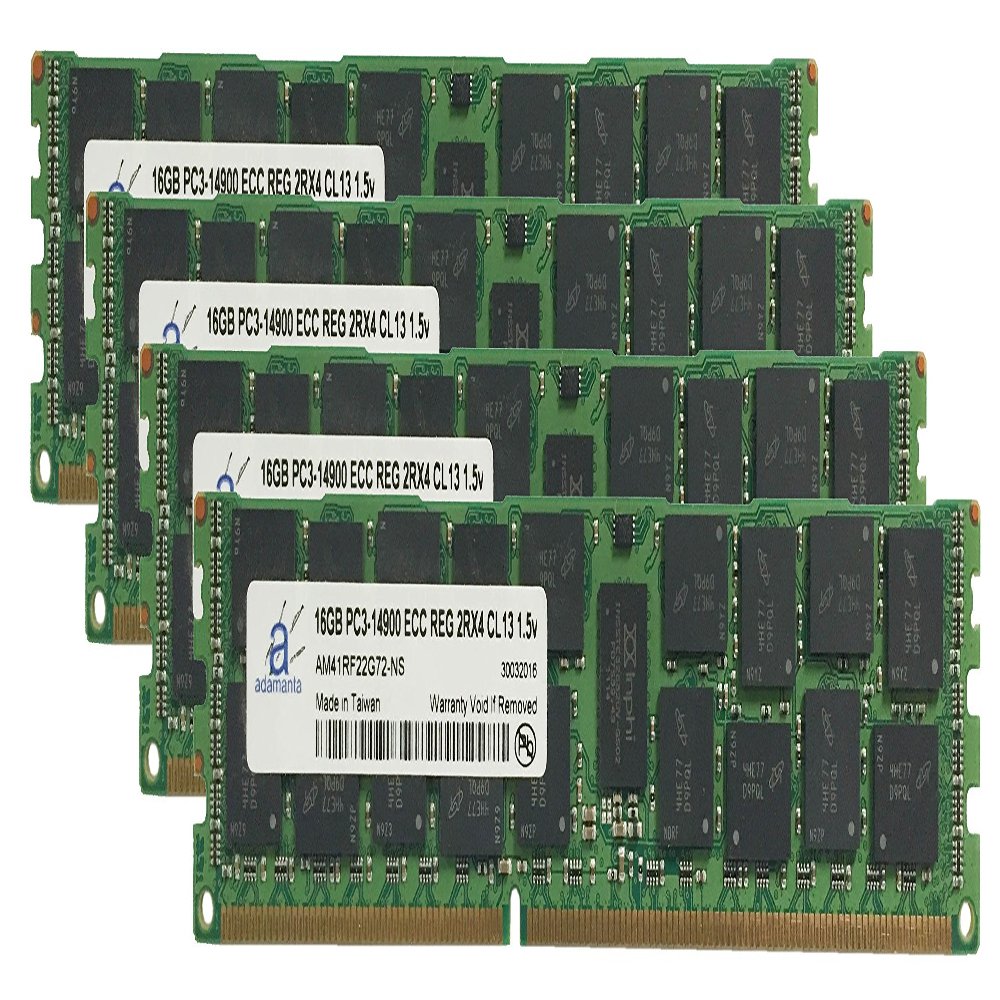 Adamanta 64GB (4x16GB) Server Memory Upgrade for Dell PowerEdge C8220 DDR3 1866Mhz PC3-14900 ECC Registered 2Rx4 CL13 1.5v