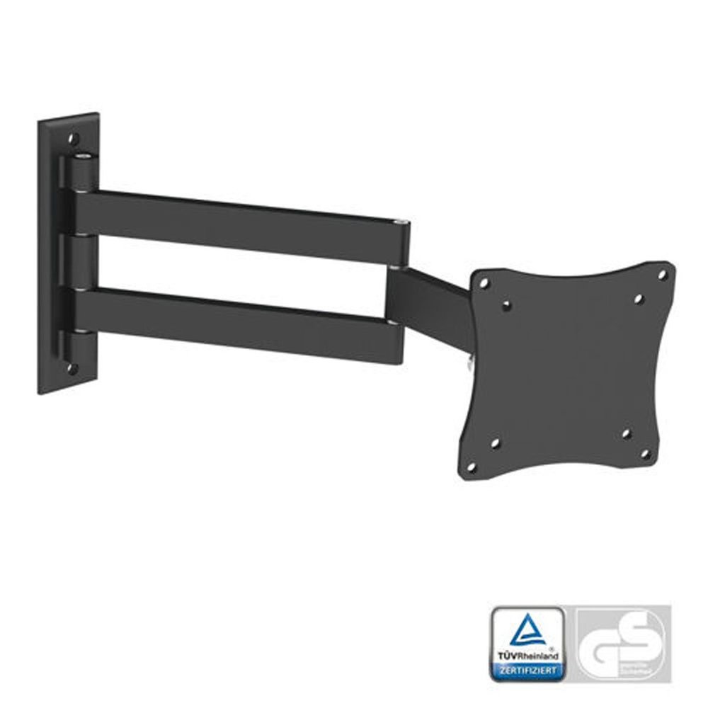 Black Full-Motion Tilt/Swivel Wall Mount Bracket for Dell P190St 19" inch LED/LCD Monitor - Articulating/Tilting/Swiveling