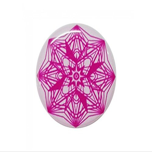 EMF Transformation Emblem Stickers - Home Buttons (1/2 inches) (Pink on White)