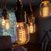 Rolay 25W Vintage Edison Bulbs, T45 Clear Glass Antique Vintage Old Fashioned E26 Incandescent Light Bulbs, 8 Pack view 2