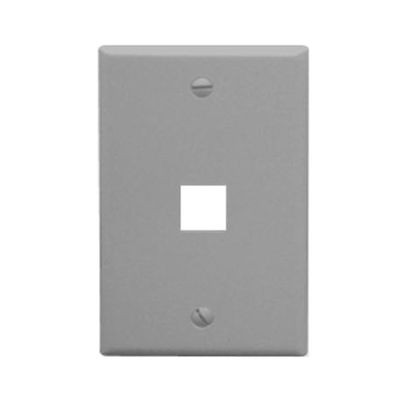 ICC IC107F01GY - 1Port Face - Gray