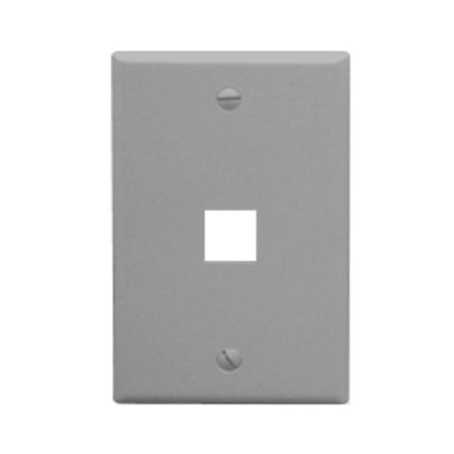 ICC IC107F01GY - 1Port Face - Gray