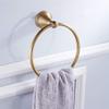 Leyden Towel Ring Antique Brass Hand Towel Holder Bathroom Accessories Brushed Shower Towel Hanger Round Wall Mounted view 2