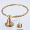 Leyden Towel Ring Antique Brass Hand Towel Holder Bathroom Accessories Brushed Shower Towel Hanger Round Wall Mounted view 4