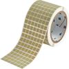 Brady THT-38-724-10 Label, High Temperature Polyimide, 0.375" W x 0.375" H (9.530 mm W x 9.530 mm H), Amber, 10000/Roll (Pack of 10000) view 1