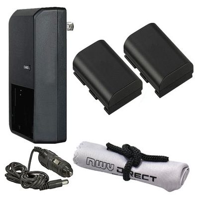 High Capacity 'Intelligent' Batteries Compatible With Canon EOS 5DS/5DS R (2 Units) + AC/DC Travel Charger