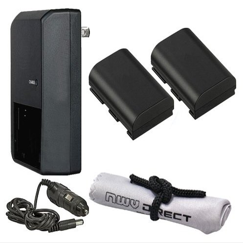 High Capacity 'Intelligent' Batteries Compatible With Canon EOS 5DS/5DS R (2 Units) + AC/DC Travel Charger