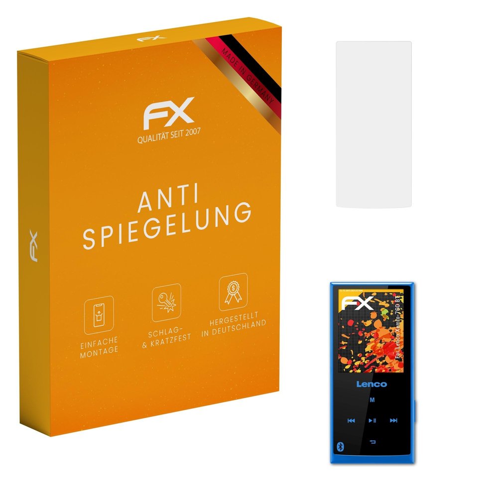 atFoliX Screen Protector compatible with Lenco Xemio-760 BT Screen Protection Film, anti-reflective and shock-absorbing FX Protector Film (3X)