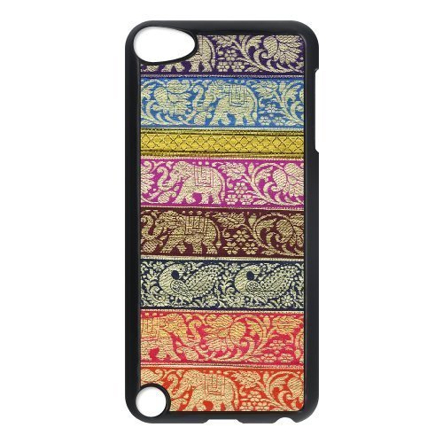 Andre-case Elephant Indian Fabric case Cover for iPod Touch 5 with Unique Design with Black UTCDjDxwqAo