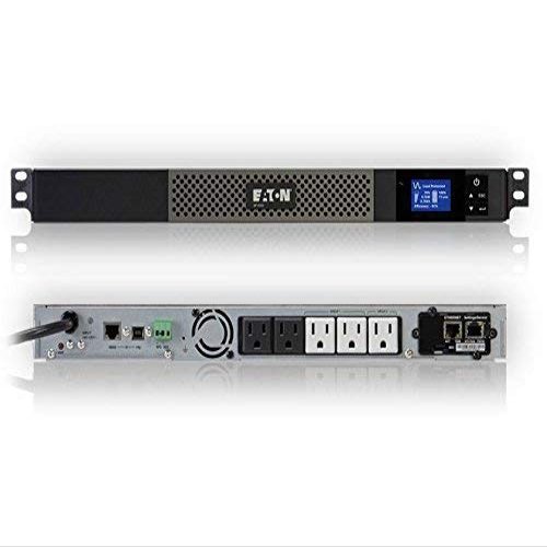 Eaton 5P Rackmount UPS - 1000 VA/770 W - 132 V AC - 5 Minute - 1U Rack-mountable - 5 Minute - 5 x NEMA 5-15R