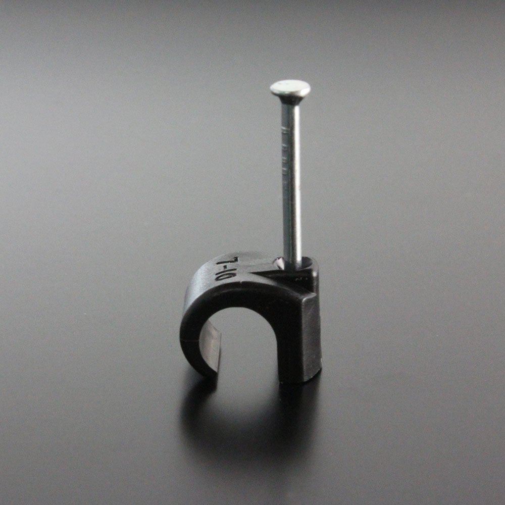 Tarrows TARO'S TS-SP4CB Cable Steples, for 4C, 100 Pieces, Black