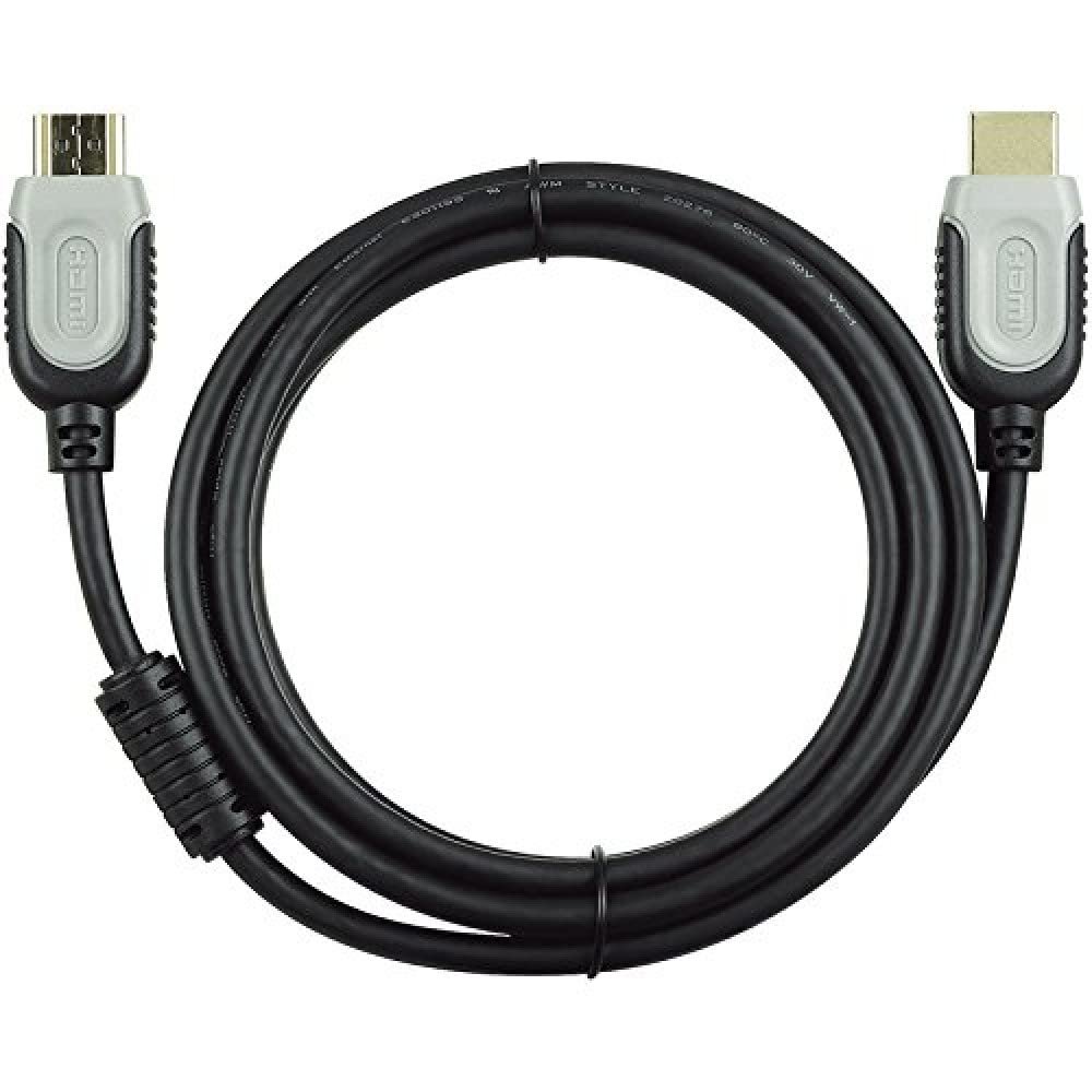 Bticino S2163 HDMI Extension Cable Male 3D and Ethernet, 2 Meters, Black