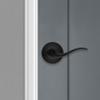 Kwikset Tustin Entry Door Handle with Lock and Key, Secure Keyed Reversible Lever Exterior, For Front Entrance and Bedrooms, Matte Black, Pick Resistant Smartkey Rekey Security and Microban view 3