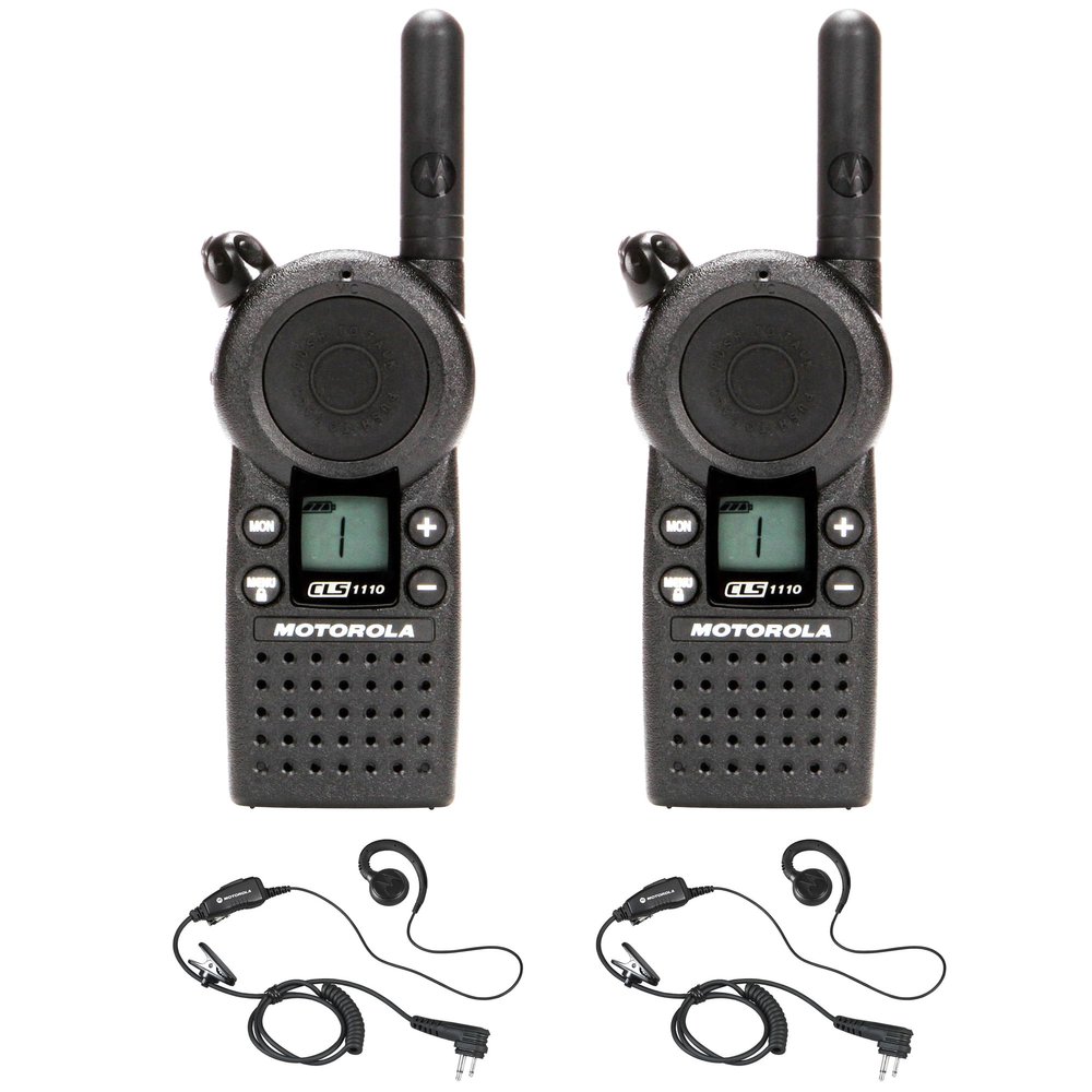 Motorola Solutions CLS1110 2-Pack Two-Way Radio Analog UHF 459.5-469.5MHz