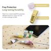 TUDIA [Klip] Snap On Charging Cable Cord Saver Protector Compatible with iPhone, iPad, iPod - Yellow view 3