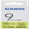 Casio EZ-Label Printer XR-9FYW Fluorescent Label Tape Self-Adhesive 9mm x 5.5m Black on Yellow view 1