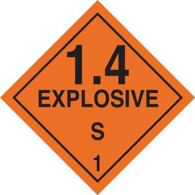 Brady 121425 Label, Black on Orange (Pack of 500)