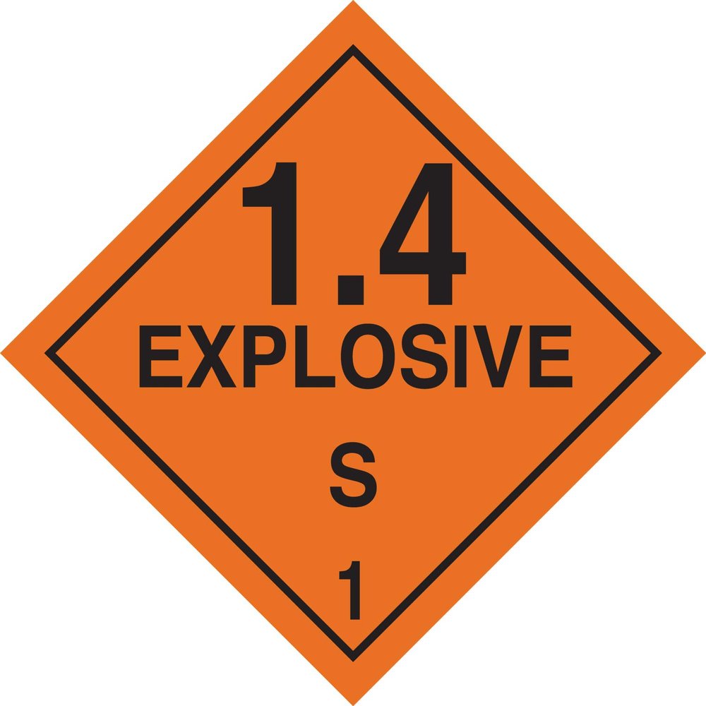 Brady 121425 Label, Black on Orange (Pack of 500)