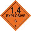 Brady 121425 Label, Black on Orange (Pack of 500) view 1