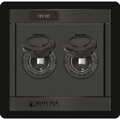 Blue Sea Systems DC 12 Volt Socket Panel - 1472