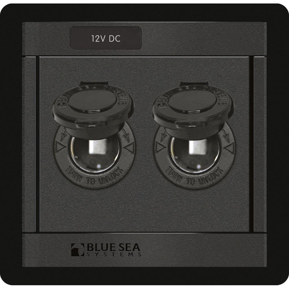 Blue Sea Systems DC 12 Volt Socket Panel - 1472