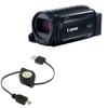 BoxWave Cable Compatible with Canon Vixia HF R62 - miniSync, Retractable, Portable Sync Cable