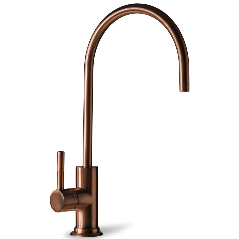 iSpring GA1-AW Heavy Duty Contemporary Style High Spout Kitchen Bar Sink Non-Air Gap Drinking Water Faucet in Antique Wine - 1/4"