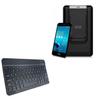 BoxWave Keyboard Compatible with ASUS PadFone X - SlimKeys Bluetooth Keyboard, Portable Thin with Chiclet-Style Keys - Jet Black view 1