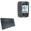 BoxWave Keyboard Compatible with AT&T Mustang - SlimKeys Bluetooth Keyboard, Portable Thin with Chiclet-Style Keys - Jet Black view 1
