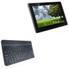 BoxWave Keyboard Compatible with ASUS Transformer TF101 - SlimKeys Bluetooth Keyboard, Portable Thin with Chiclet-Style Keys - Jet Black view 1