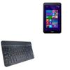 BoxWave Keyboard Compatible with ASUS VivoTab 8 - SlimKeys Bluetooth Keyboard, Portable Thin with Chiclet-Style Keys - Jet Black view 1