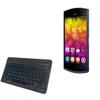 BoxWave Keyboard Compatible with BLU Selfie - SlimKeys Bluetooth Keyboard - with Backlight, Portable Slim LED 7 Colors - Jet Black view 1