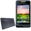 BoxWave Keyboard Compatible with Motorola XT390 - SlimKeys Bluetooth Keyboard, Portable Thin with Chiclet-Style Keys - Jet Black view 1