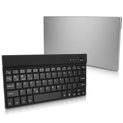 BoxWave Keyboard Compatible with HTC One (M9 2015) - SlimKeys Bluetooth Keyboard - with Backlight, Portable Slim LED 7 Colors - Jet Black