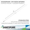Shakespeare 6018-R Phase III VHF Antenna - 17 6 (5.3M) VHF Marine Band 9dB Gain view 2