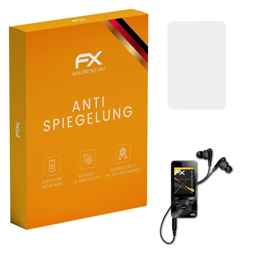 atFoliX Screen Protector compatible with Sony Walkman NWZ-E585 Screen Protection Film, anti-reflective and shock-absorbing FX Protector Film (3X)