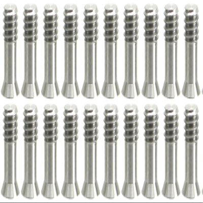3/8" "Bullet" Screw 19mm Small Head Flush Mount Stainless Steel/Tripod Clamp Hex SS (20)