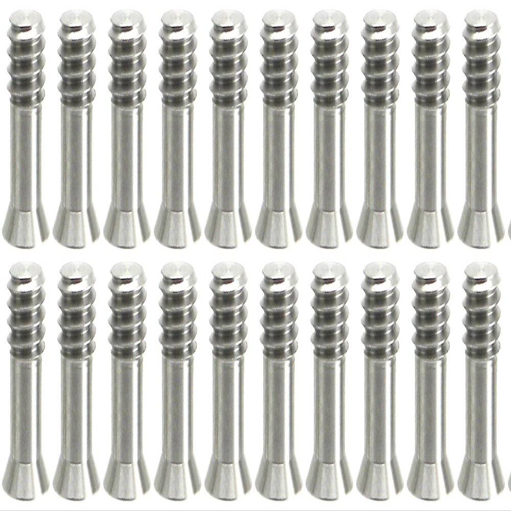 3/8" "Bullet" Screw 19mm Small Head Flush Mount Stainless Steel/Tripod Clamp Hex SS (20)