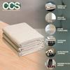 CCS Canvas Drop Cloth for Painting  All Purpose Cotton Duck Cloth Tarp for Curtains, Tablecloths, Backdrops  Washable & Reusable Floor Cover & Dust Sheet for Furniture (4x12 Ft) view 2