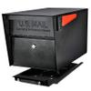 Mail Boss 7500 Mail Manager Pro Curbside Security, Black Locking Mailbox with House Numbers, Mounting Plate and Pull Out Mail Tray view 1