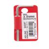 2.5mm BriteGuard Plated Hex L-Wrench - Short Tag/Barcoded view 1
