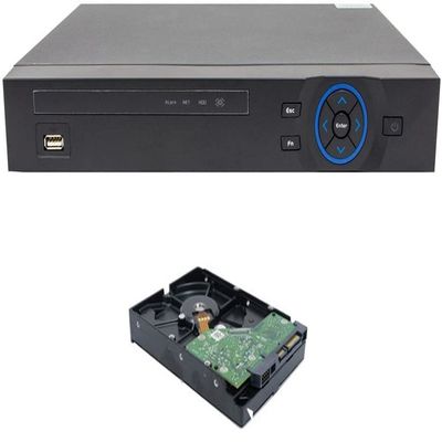 8 Channel Tribrid Security Surveillance DVR with Analog @960H and HD-CVI and 2 IP Channels @up to 1080p ALL IN ONE - 1TB HARD DRIVE