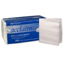 Acclaim 1/4FLD LUN NPKN 1PLY 500SH WHI 12