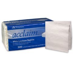 Acclaim 1/4FLD LUN NPKN 1PLY 500SH WHI 12