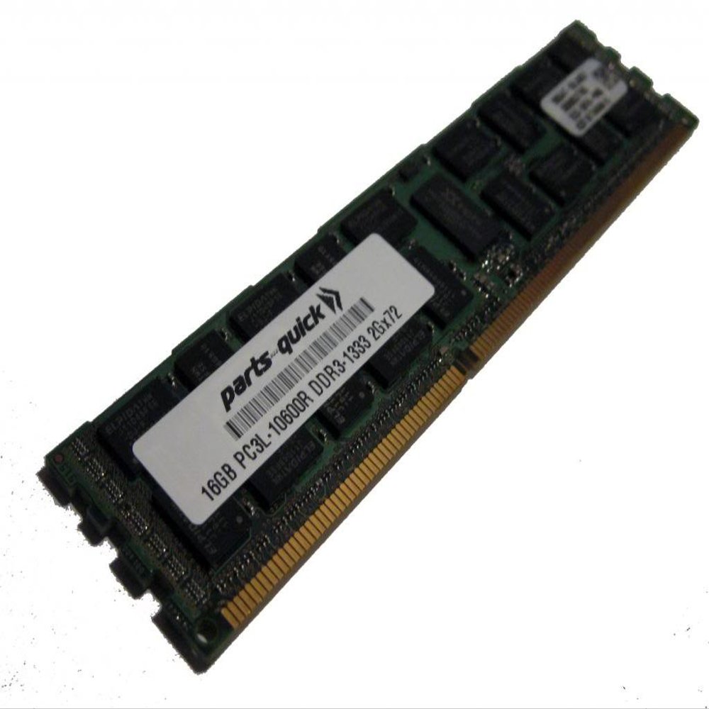 parts-quick 16GB Memory for Supermicro X9DRG-HF Motherboard PC3L-10600 1333MHz LP RDIMM