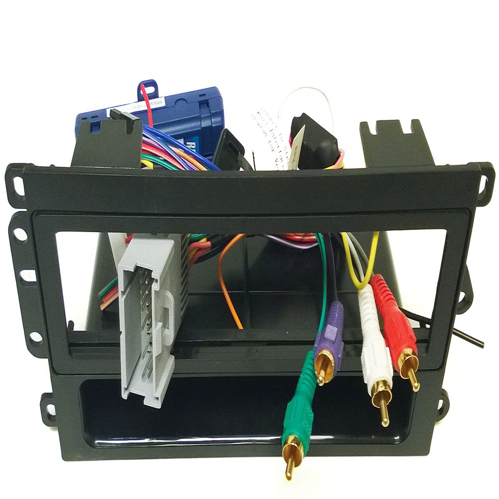 Single Din Dash kit, wire harness and antenna adapter for install a new radio into a , GMC Canyon (2004-11), Envoy (2002-09), Savana (2003-07), Sierra (2003-06), Sierra Classic (2007), Yukon (2003-06) - Not for cars when replacing a Bose system, that